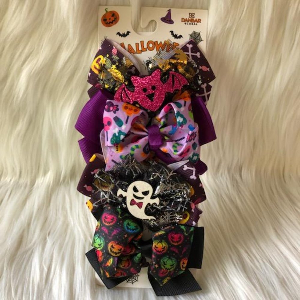 Set of 4 Halloween Hairbows